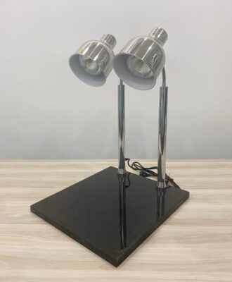 Đèn hâm nóng thức ăn 2 bóng inox, đế đá CN đen 121169 3 Den ham nong thuc an 2 bong inox de da CN den 121169 3 500x606 1