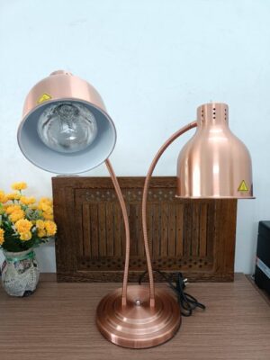 Đèn hâm nóng thức ăn 2 bóng đồng, đế tròn đồng 121168 5 Den ham nong thuc an 121168 .1 500x667 1