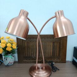 Đèn hâm nóng thức ăn 2 bóng đồng, đế tròn đồng 121168 3 Den ham nong thuc an 121168 .4 500x667 1