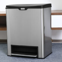 Thùng rác fitis đạp chân 26L màu inox