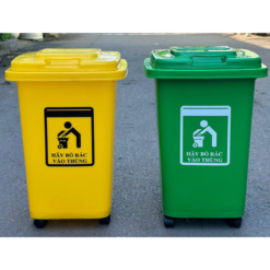 Thùng rác nhựa 30 lít có 04 bánh xe