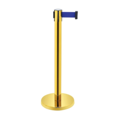 Trụ chắn inox dây căng 3m màu vàng
