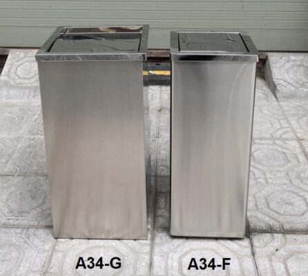 Thùng rác inox nắp lật vuông 30x24x60 cm 2 z5396584110752 e18a55c91084b01e870f3871db4dec35