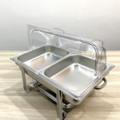 Thiết Bị Thịnh Phát - Top #1 thiết bị Nhà Hàng, Khách Sạn 33 Nồi hâm buffet CN nắp PC YD-833P-2 ( khay 2 ngăn)