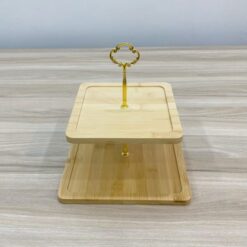 Khay trưng bày bánh 2 tầng vuông SQC280V 1 Khay trung bay banh 2 tang vuong SQC280V 3 500x500 1