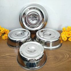 Nắp đậy inox có tay cầm 9.5″ 195202 (φ240mm)