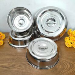 Nắp đậy inox có tay cầm 10.5″ 195203 (φ260mm)