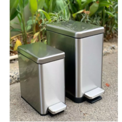 Thùng rác inox 10 lít chữ nhật