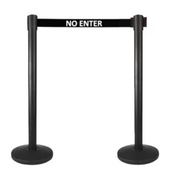 Cột phân cách inox màu đen 2m