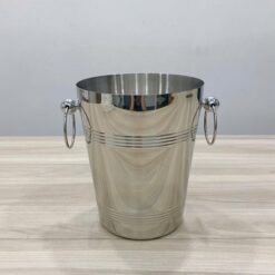 Xô ướp rượu inox vòng khoen trắng 123202