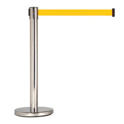 Cột chắn inox dây 2m màu vàng