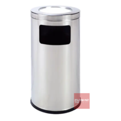 Thùng rác gạt tàn inox cửa bên 38 x 73 cm