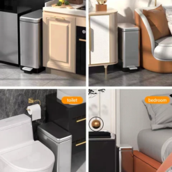 Thùng rác inox 18 lít chữ nhật
