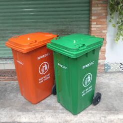Thùng rác công nghiệp 240L Kenzio dày nặng 15kg