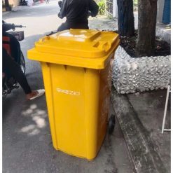 Thùng rác 240L, màu vàng loại dày 15kg