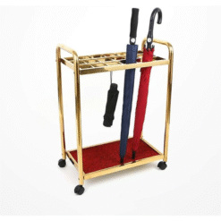 Kệ cắm ô dù inox mạ vàng 18 ô