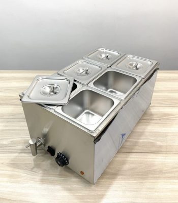 Nồi hâm cách thủy 6 ngăn 8710-6 (khay 1/6×100 + nắp) 3 Lo dun cach thuy 6 khay 8710 6 khay 1.6x1002 thanh gia do 8 500x687 1 e1788762343521