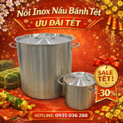 Nồi inox nấu bánh tét 2 đáy 101114 (φ600×H600)