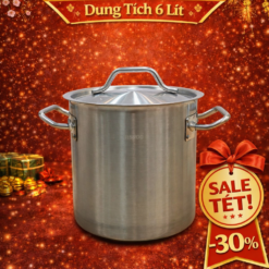 Nồi inox 2 đáy 6 lít101101 (φ200×H200mm)