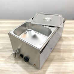 Nồi cách thủy 2 ngăn nắp inox